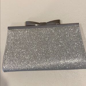 Silver sparkly bag